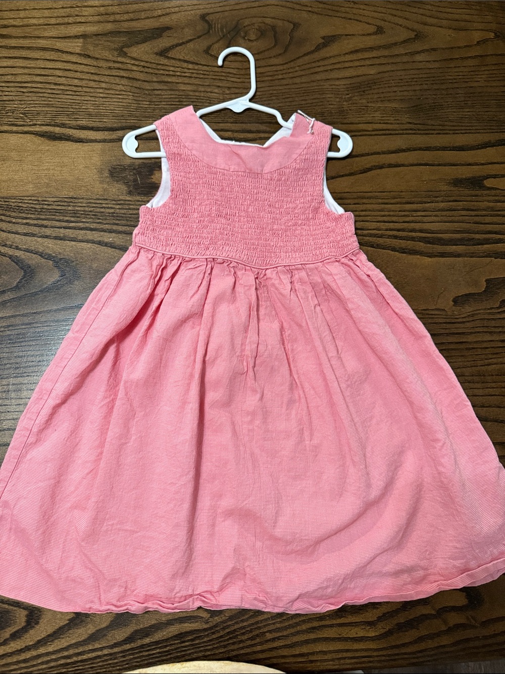 Edgehill Collection Pink Smocked Sleeveless Dress